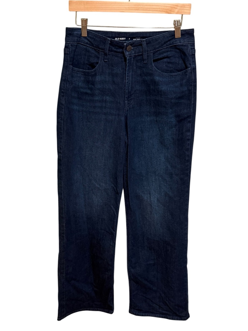 NWOT Old Navy Dark Indigo High-Rise “Wow Wide Leg” Jeans - Size 8